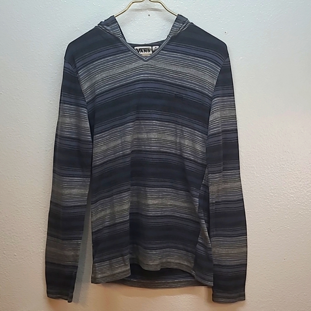 Vans Drawstring Striped Hoodie